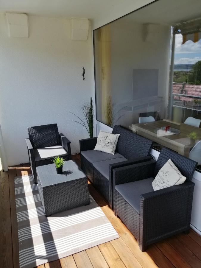 Sonnige Ferienwohnung Mit Seeblick 乌尔丁根-米尔霍芬 外观 照片